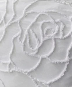 Dunelm Talia White Tufted 100% Cotton Duvet Cover And Pillowcase Set 7 Dunelm Talia White Tufted 100% Cotton Duvet Cover And Pillowcase Set -Dunelm-shop 1000185685 alt03