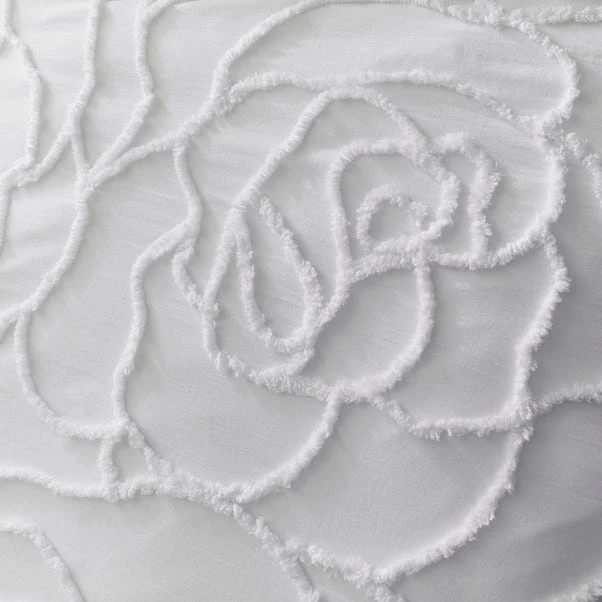 Dunelm Talia White Tufted 100% Cotton Duvet Cover And Pillowcase Set 4 Dunelm Talia White Tufted 100% Cotton Duvet Cover And Pillowcase Set - Image 4