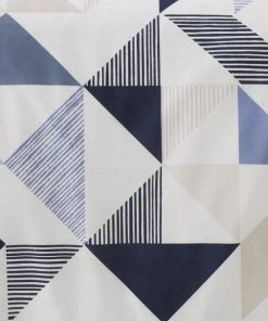 Dunelm Elements Bako Reversible Geometric Blue Duvet Cover And Pillowcase Set -Dunelm-shop 1000185747 alt04