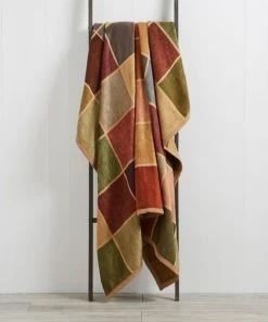 Thermosoft Checked Multicoloured Blanket