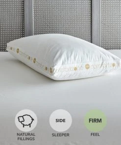 Comfortzone Duck Feather Firm-Support Walled Pillow