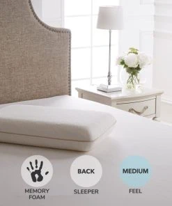Dorma Tencel Blend Memory Foam Traditional Medium-Support Pillow