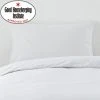 Dunelm Non Iron Plain Dye White Standard Pillowcase Pair