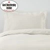Dunelm Non Iron Plain Dye Ivory Oxford Pillowcase