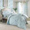 Dorma Maiya Embroidered 100% Cotton Duck-Egg Reversible Duvet Cover