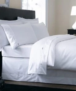 Dorma 500 Thread Count 100% Cotton Sateen Plain White Duvet Cover