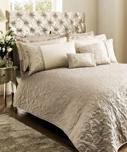 Dunelm Lucia Natural Bedspread