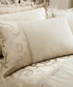 Dunelm Lucia Natural Standard Pillowcase