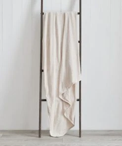 Dunelm Chenille Cream Throw
