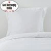 Dunelm Non Iron Plain Dye White Continental Square Pillowcase