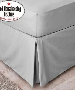 Dunelm Non Iron Plain Dye Slate Grey Valance