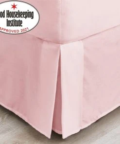 Dunelm Non Iron Plain Dye Dusky Pink Valance