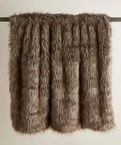 Dunelm Bear Faux Fur 130cm X 180cm Throw
