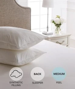 Dorma Satin Touch Pillow Pair