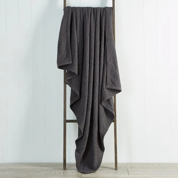 Dunelm Chenille Basketweave 130cm X 180cm Throw 1 Dunelm Chenille Basketweave 130cm X 180cm Throw