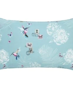 Dunelm Heavenly Hummingbird Reversible Duck Egg Duvet Cover And Pillowcase Set -Dunelm-shop 30437768 alt05