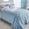 Dunelm Heavenly Hummingbird Quilted Duck Egg Bedspread