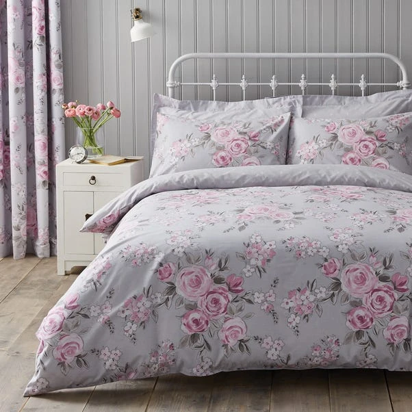 Dunelm Rosemont Grey Duvet Cover And Pillowcase Set 1 Dunelm Rosemont Grey Duvet Cover And Pillowcase Set