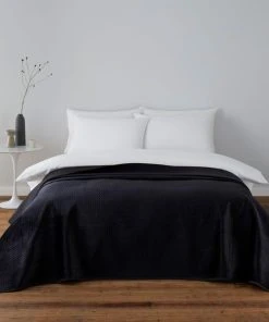 Dunelm Kayla Black Bedspread