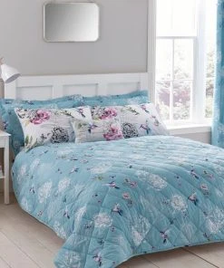 Dunelm Heavenly Hummingbird Bedspread