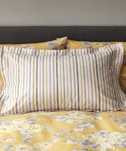 Dunelm Ashbourne Ochre Oxford Pillowcase