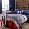 Catherine Lansfield Stars And Stripes Duvet Cover And Pillowcase Set