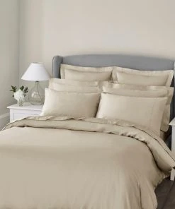 Dorma 300 Thread Count 100% Cotton Sateen Plain Natural Duvet Cover