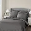 Dorma 300 Thread Count 100% Cotton Sateen Plain Slate Duvet Cover