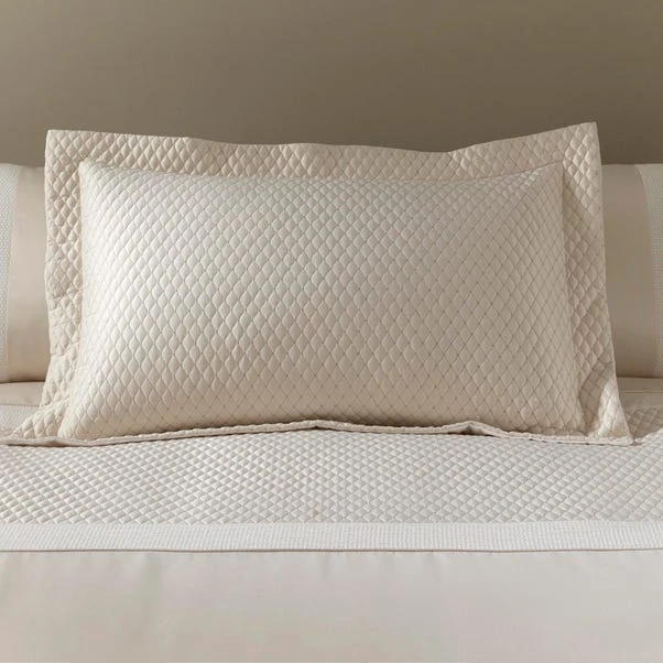 Dunelm Bardot Cream Oxford Pillowcase 1 Dunelm Bardot Cream Oxford Pillowcase