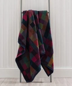 Dunelm Super Soft Multicoloured Check Throw