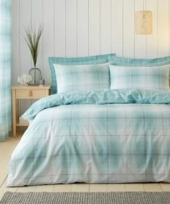 Dunelm Albie Blue Reversible Duvet Cover And Pillowcase Set