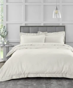 Hotel Cotton 230 Thread Count Sateen Standard Pillowcase Pair -Dunelm-shop 30675922 alt02