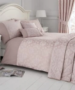 Dunelm Serene Blossom Blush Duvet Cover And Pillowcase Set