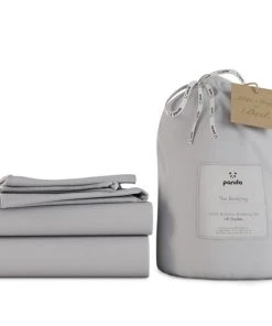 Panda Bamboo Quiet Grey Bedding Set