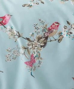 Dunelm Beautiful Birds Duck-Egg Duvet Cover And Pillowcase Set -Dunelm-shop 30682967 alt04