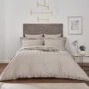 Hotel Cotton 230 Thread Count Natural Stripe Duvet Cover