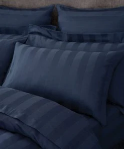 Hotel Cotton 230 Thread Count Stripe Standard Pillowcase Pair