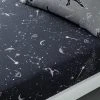 Dunelm Black Space Dinosaur Fitted Sheet