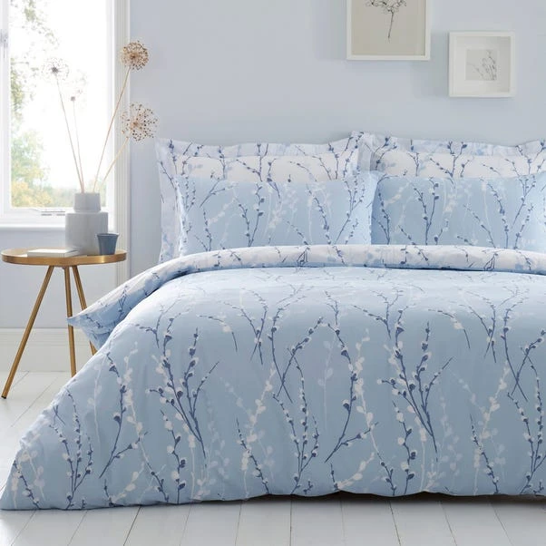 Dunelm Belle Blue Reversible Duvet Cover And Pillowcase Set 1 Dunelm Belle Blue Reversible Duvet Cover And Pillowcase Set