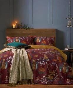 Furn Furn. Riva Forest Fauna Rust Duvet Cover And Pillowcase Set