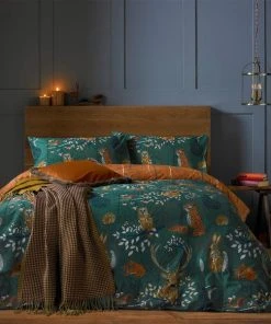 Furn Furn. Riva Forest Fauna Emerald Duvet Cover And Pillowcase Set