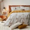 Furn Furn. Riva Atlas Ochre 100% Brushed Cotton Duvet Cover And Pillowcase Set