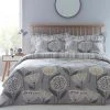Elements Emmott Reversible Grey Duvet Cover And Pillowcase Set