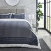Dorma Abbotswood 100% Cotton Navy Duvet Cover And Pillowcase Set