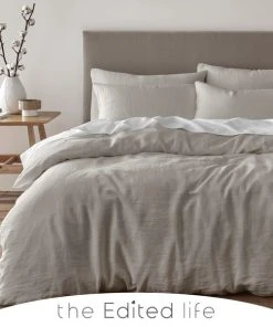 The Edited Life Rowan 100% Linen Duvet Cover And Pillowcase Set