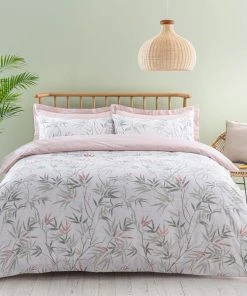 Dunelm Shino Floral Reversible Duvet Cover And Pillowcase Set