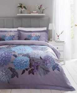 Dorma Faringdon Reversible 100% Cotton Duvet Cover And Pillowcase Set