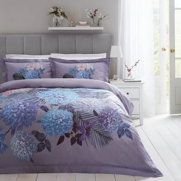 Dorma Faringdon Reversible 100% Cotton Duvet Cover And Pillowcase Set 1 Dorma Faringdon Reversible 100% Cotton Duvet Cover And Pillowcase Set