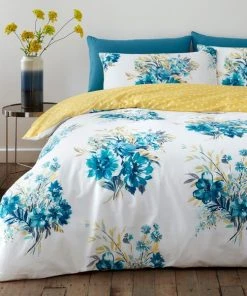 Dunelm Emmeline Floral Reversible Duvet Cover And Pillowcase Set