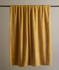 Dunelm Seriously Soft Ochre Throw
